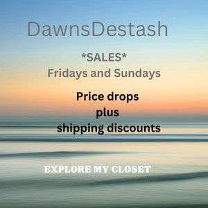 Closet Clear Out Sales🎉🎉🎉   Friday   8/30/2024    Please Read Description